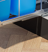 pull out trash can under cabinet