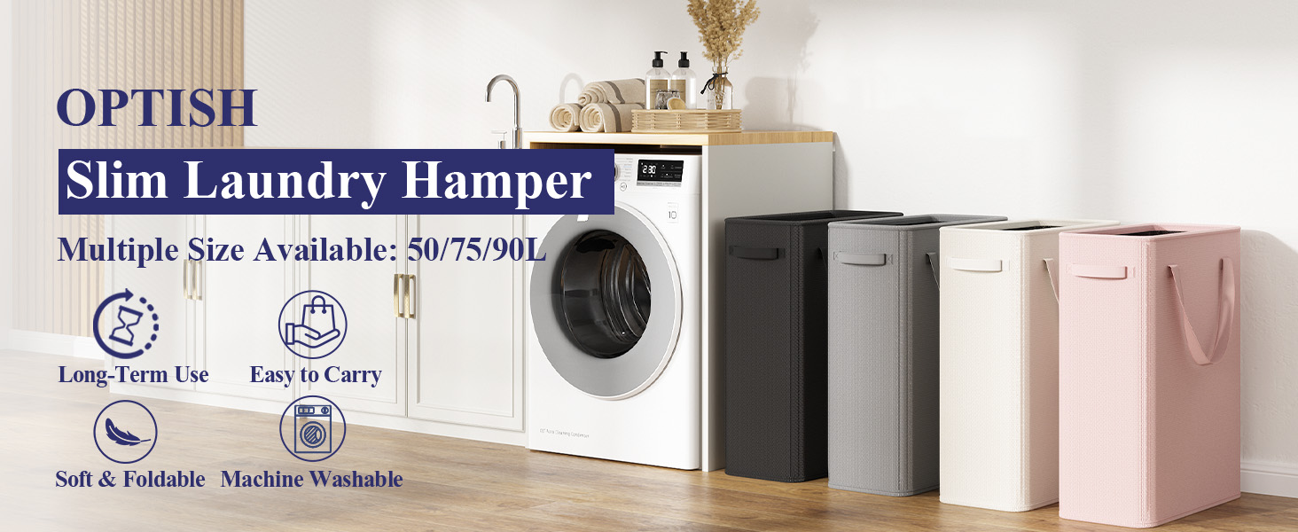 slim laundry hamper