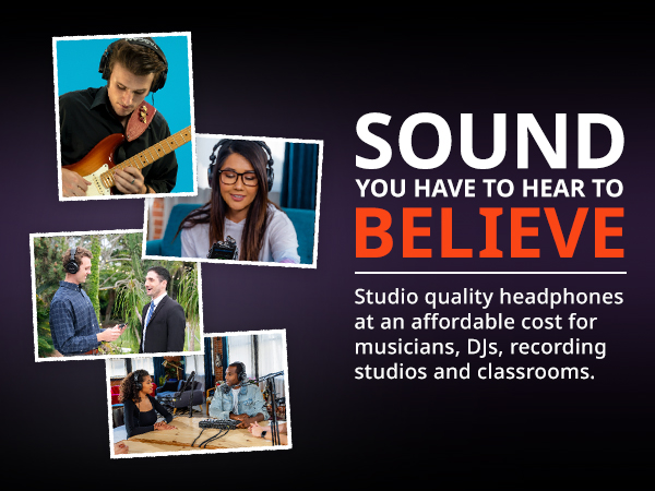 Different photos of the TH-02 headphones in use