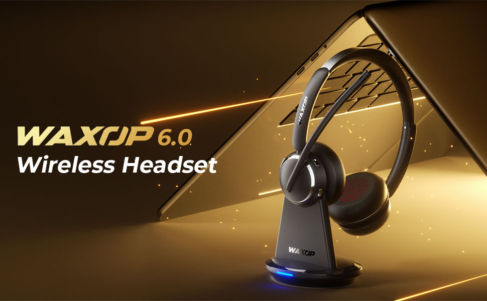 wireless headset with mic for work