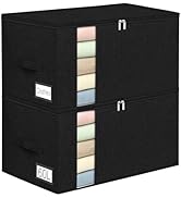 boailydi 60L Comforter Storage Bag, Sturdy Construction Blanket Storage Bin w/Durable Handles, Fo...