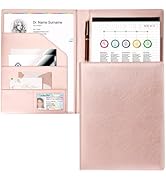 Toplive Padfolio Portfolio Organizer Binder, A4 Portfolio Folder Faux Leather Portfolio, Resume P...