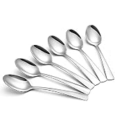 Unokit 24 Piece Silverware Set - Stainless Steel Tea Spoons, Mirror Polished, Dishwasher Safe