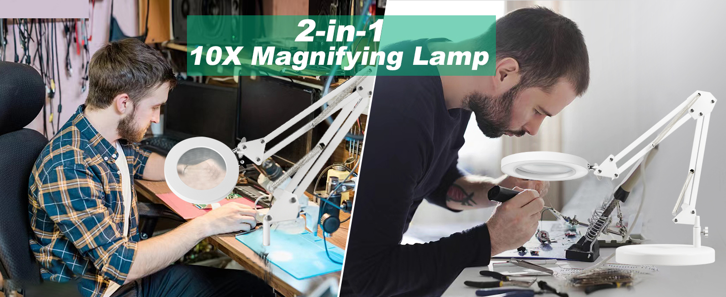 magnifying glass lamp