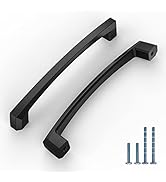 KNOKLOCK 10 Pack 5 Inch(128mm) Kitchen Cabinet Handles Matte Black Cabinet Pulls Kitchen Cabinet ...
