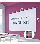 Dry Erase Whiteboard Paper, Large White Board Stickers for Wall, 8x4ft Dry Erase Paper Roll with ...