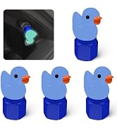 xbrtaia 4 Pack Cute Duck tire Valve caps, Glow in The Dark Tire Valve Caps, Interesting and Pract...