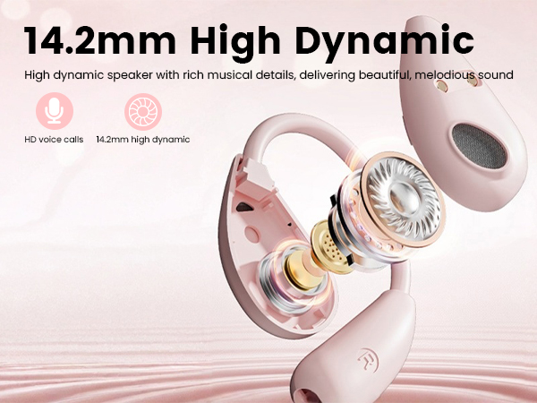 Bluetooth Headphones with Clear Calls,50H Playtime,Waterproof Over Ear Buds