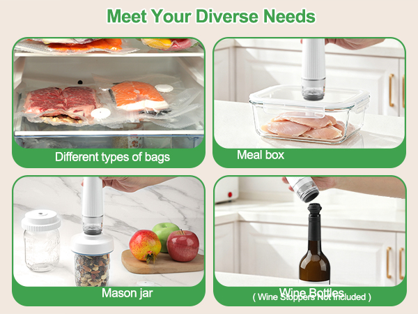 Vacuum Sealer for Food Food Saver Vacuum Sealer Machine Compact Handheld Vacuum Sealer