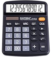 Desktop Calculator 12 Digit with Large LCD Display and Sensitive Button, Solar and Battery Dual P...