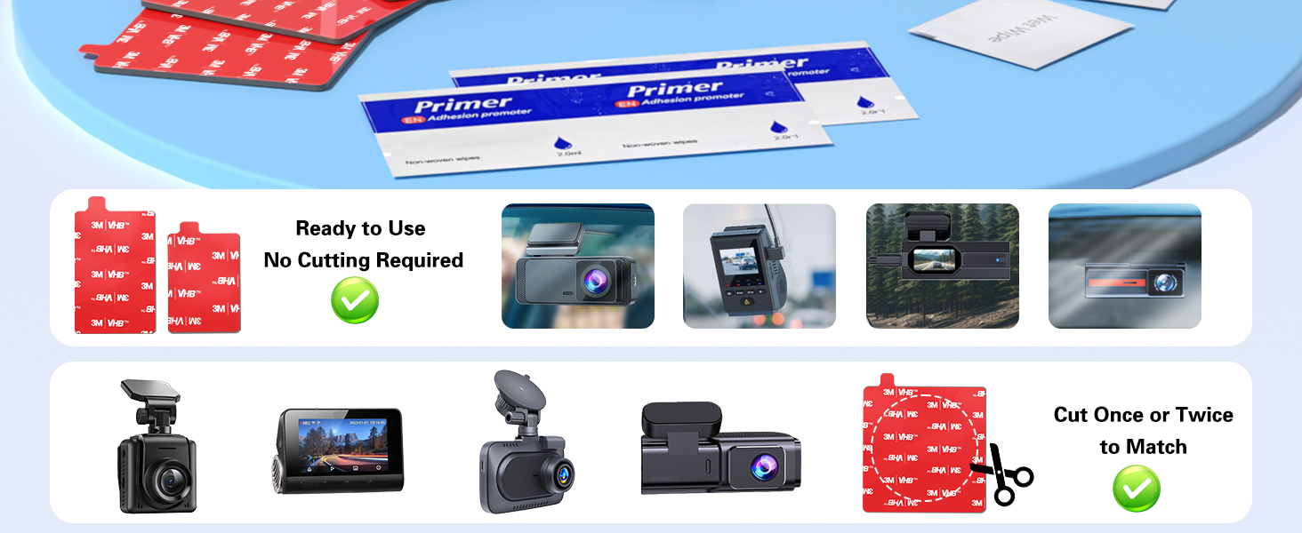 dash cam adhesive dash cam mounting tape hot days
