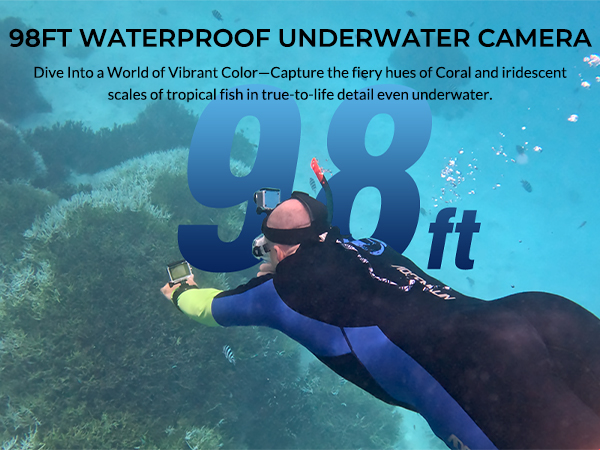 98FT WATERPROOF UNDERWATER CAMERA