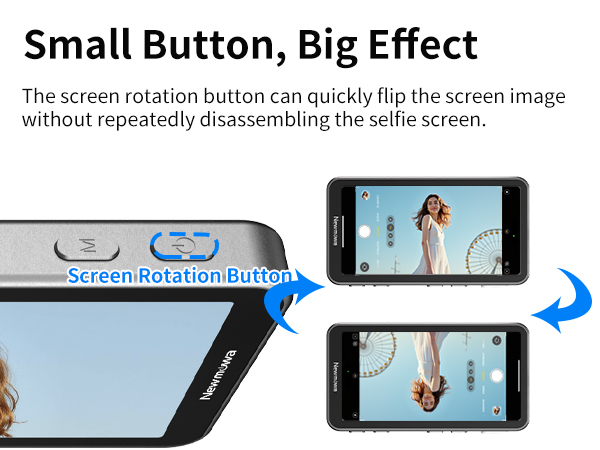 phone vlog selfie monitor screen