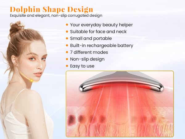 Face and Neck Massager Light Therapy