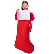 JOYIN 4 Packs 38" Jumbo Christmas Stockings, Giant Christmas Felt Stocking Large Christmas Stocki...