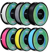 YOUSU Matte PLA Filament 1.75mm Bundle 1KG*6/13.2lbs Dimensional Accuracy +/- 0.02mm, 6 Colors, P...