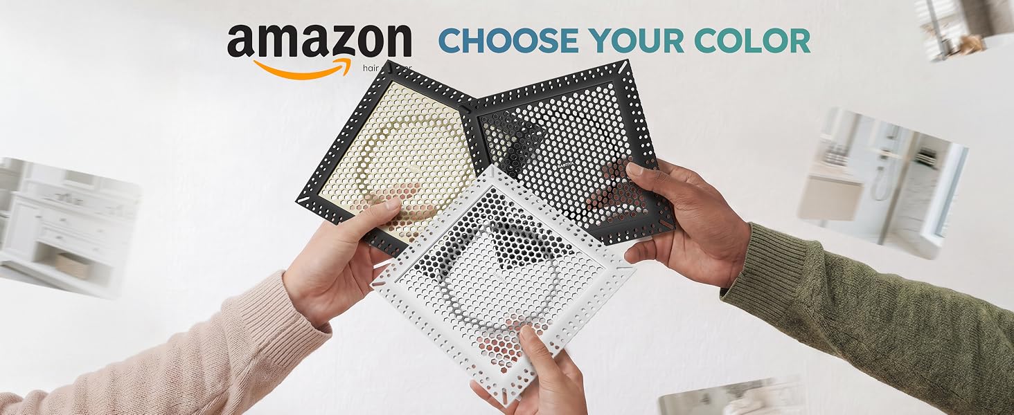 flat shower drain hair catcher