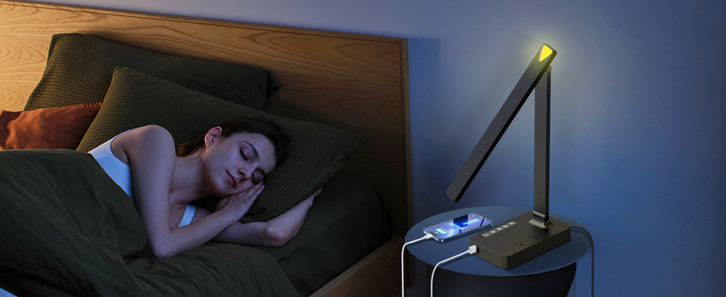 Desk Lamp with USB Charging Port