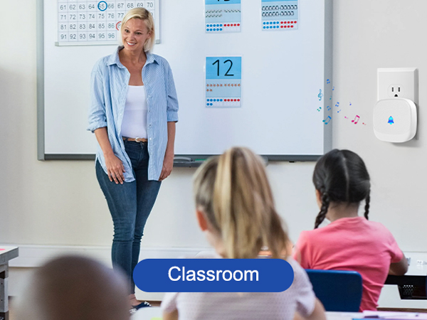 Wireless doorbell for classroom
