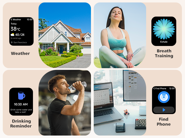 smart watch with various daily reminder functions