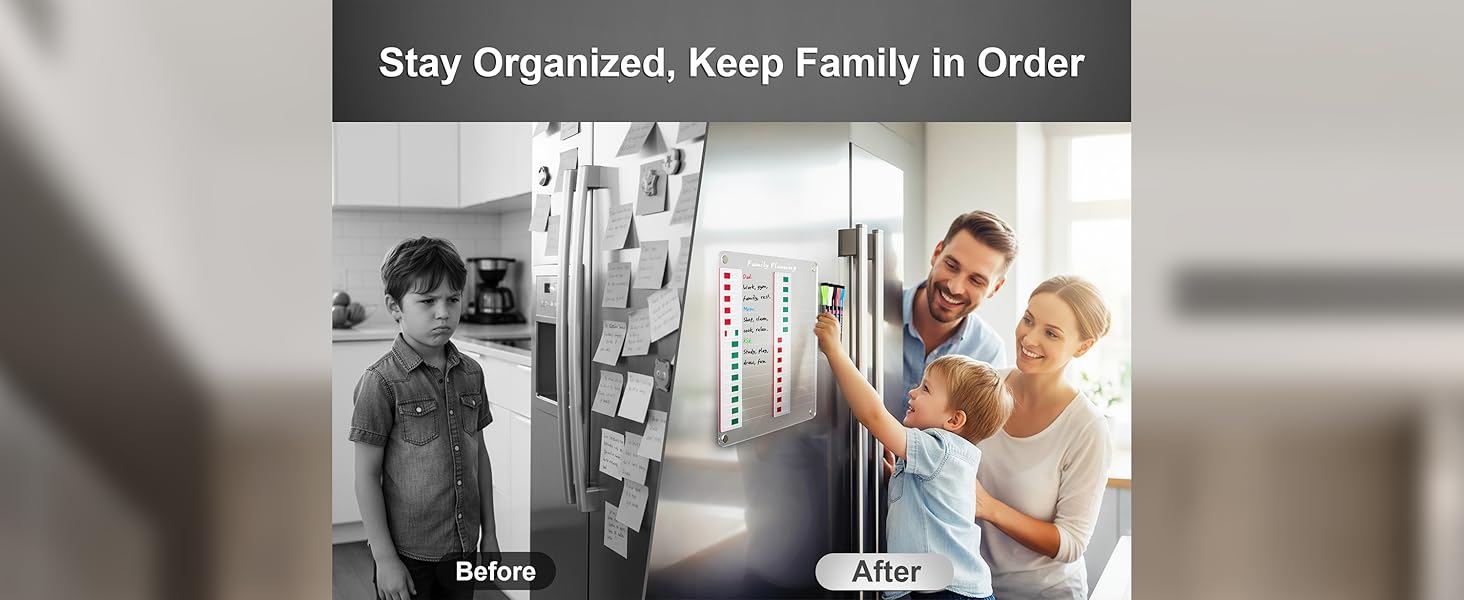 Transparent Magnetic Chore Chart