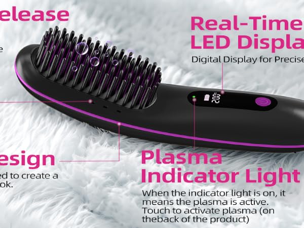 hair straightener brush