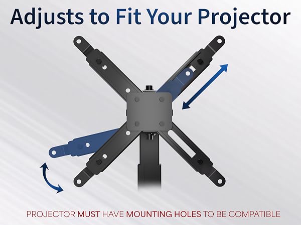 Extending Ceiling Projector Mount, Height Adjustable Projection