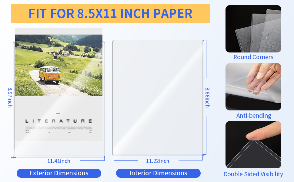 clear sheet protectors 