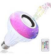 BSOD LED RGB+White Bulb Light Smart Bluetooth Music Audio Speaker Changing Color Lamp Shower Head...