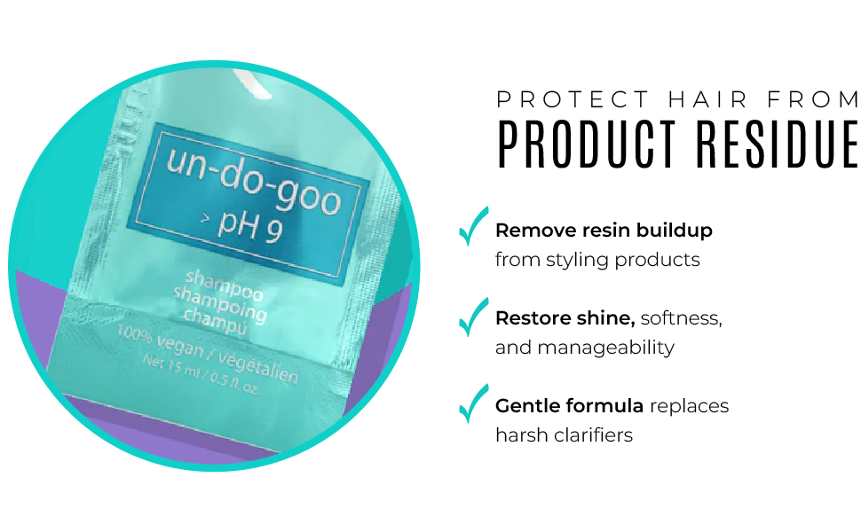 Protect hair from product residue with gentle formula to restore shine and manageability