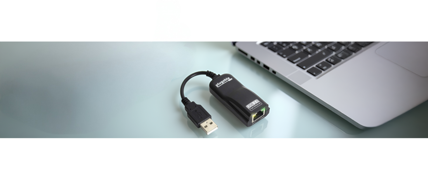 Plugable USB 2.0 to Ethernet Fast 10/100 LAN Wired Network Adapter