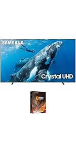 Samsung UN43U8000FFXZA 43 Inch Crystal 4K AI Upscaling UHD TV with a 2 Year Amber Protection Plan (2...