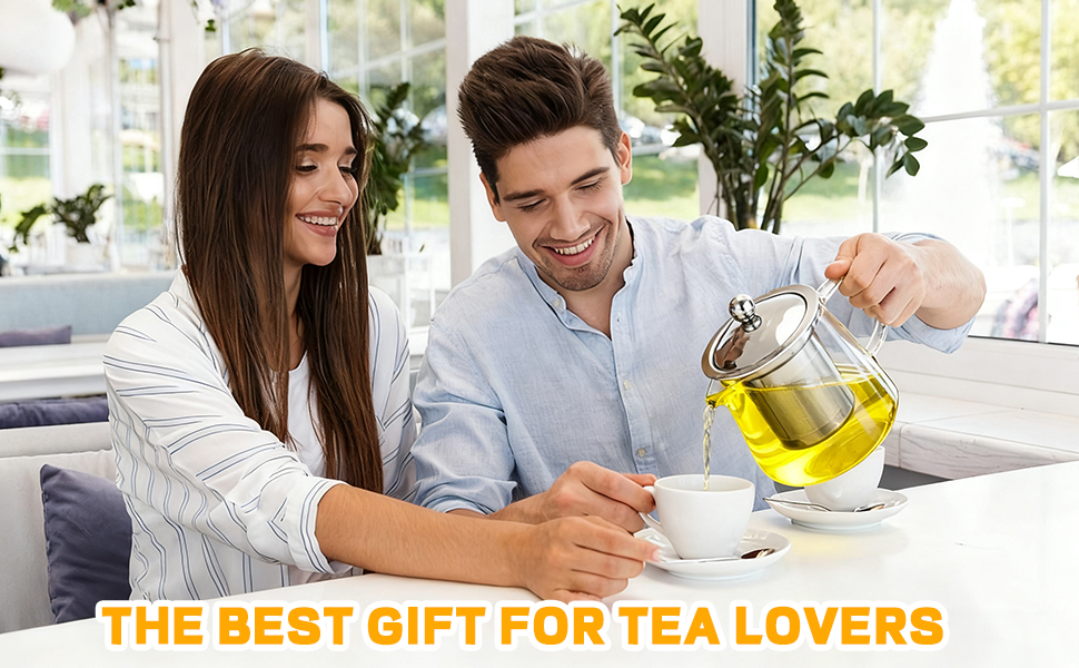 Glass Teapot with Stainless Steel Infuser