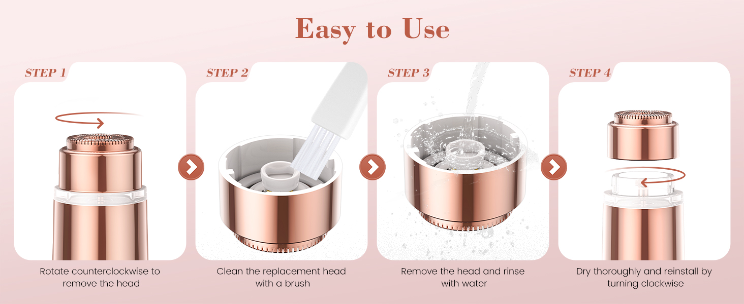 women face shaver electric facial hair remover for women electric eyebrow trimmer
