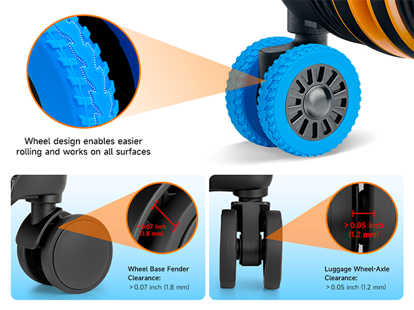 suitcase wheel covers