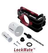 Milescraft 1337 Lock Mate - Door Lock Installation Kit, Door Lock Jig for Wood/Metal Doors with 1...