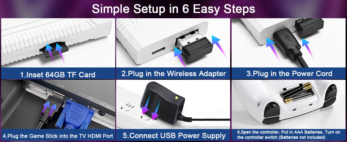 simple setup in 6 easy steps