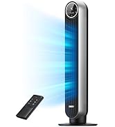 Dreo Tower Fan for Bedroom, 25ft/s Velocity Quiet Floor Fan, 90° Oscillating Fans for Indoors wit...