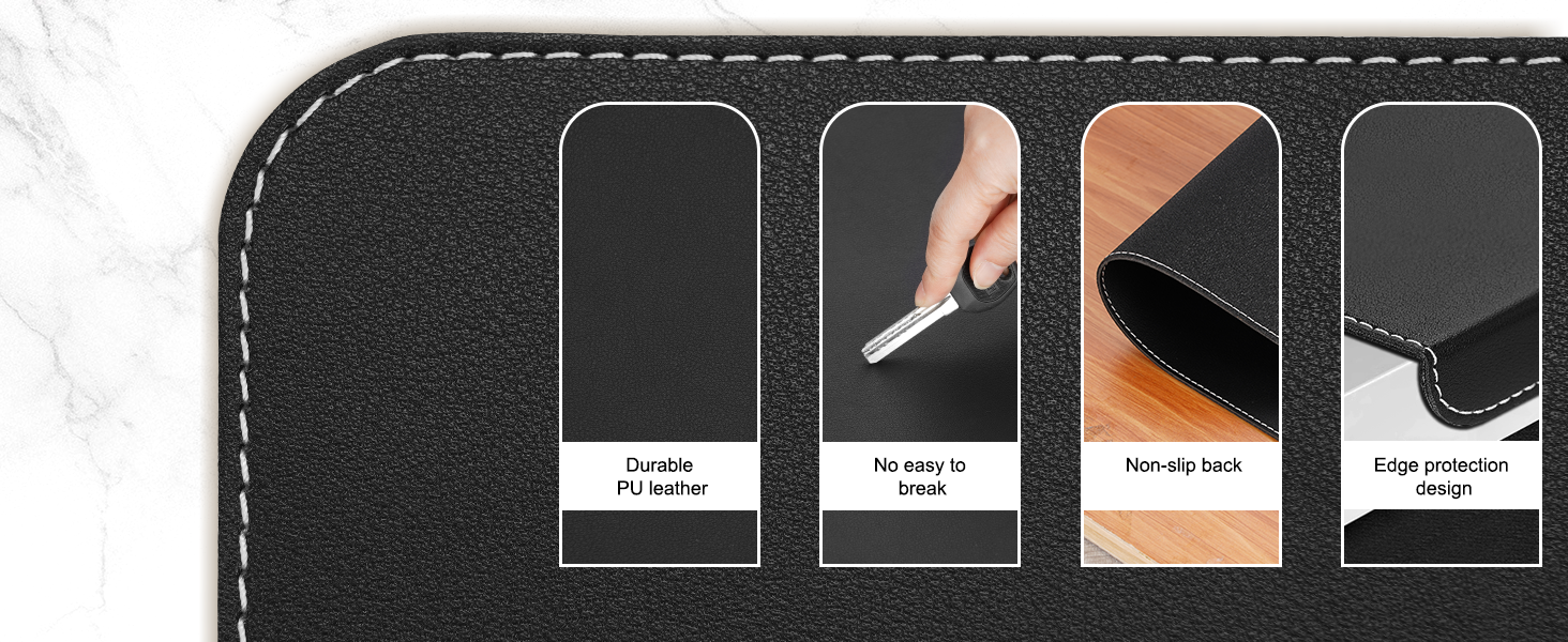 desk mat with edge protector,keyboard mats for desk,thick desk mat deskpad