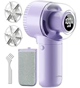 coldSky Fabric Shaver, ?? ???? ?? Lint Remover with Brush, 1200mAh Sweater Shaver with Digital Di...
