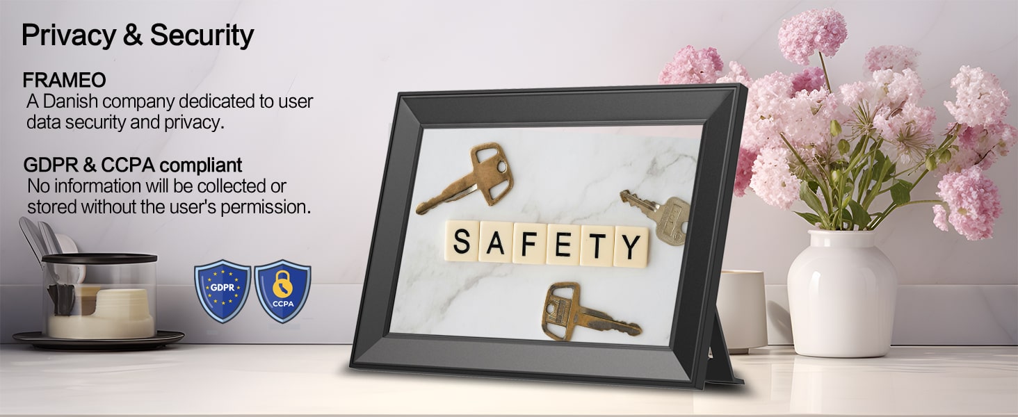 Secure photo transfer with private, encrypted connection.