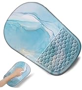 Ergonomic Mouse Pad with Wrist Rest Support, Mousepad with Comfortable Memory Foam Wrist Rest and...