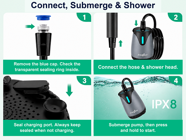 camping shower pump