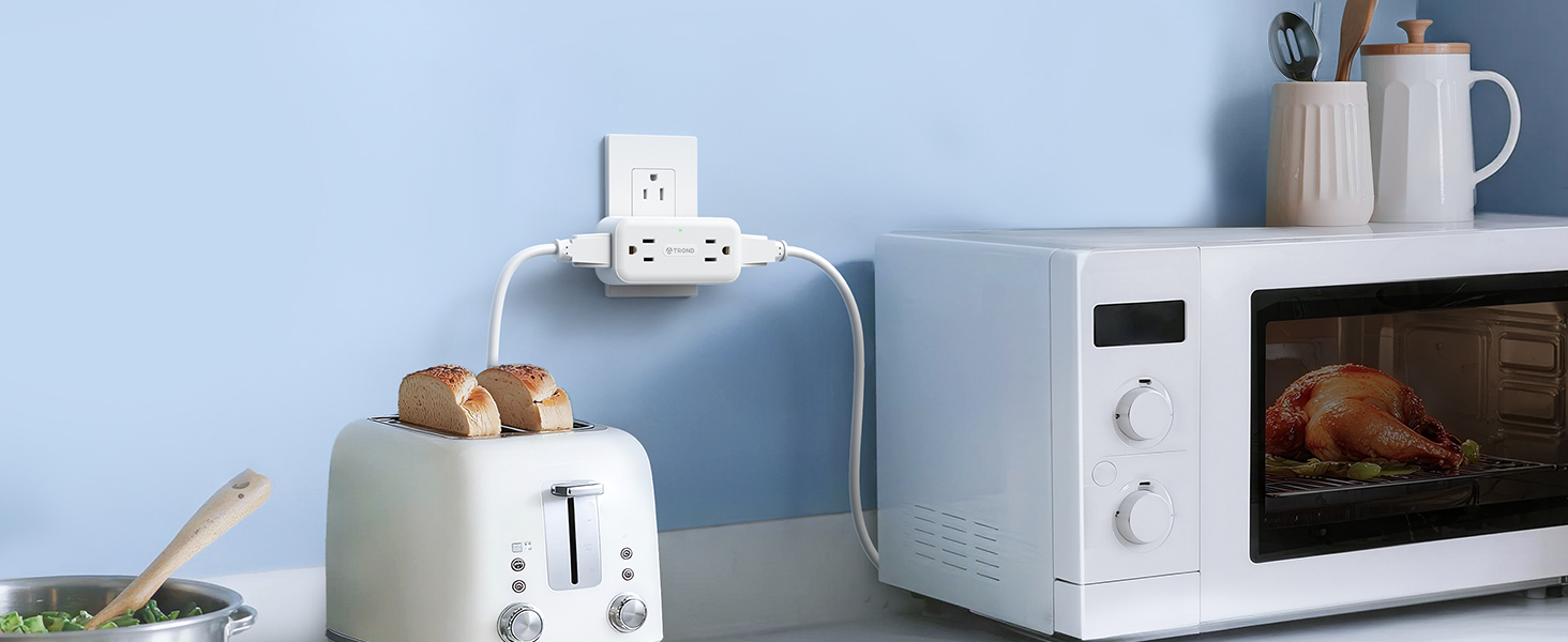 flat multi plug extender