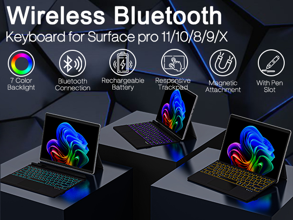 surface pro x keyboard with backlight
