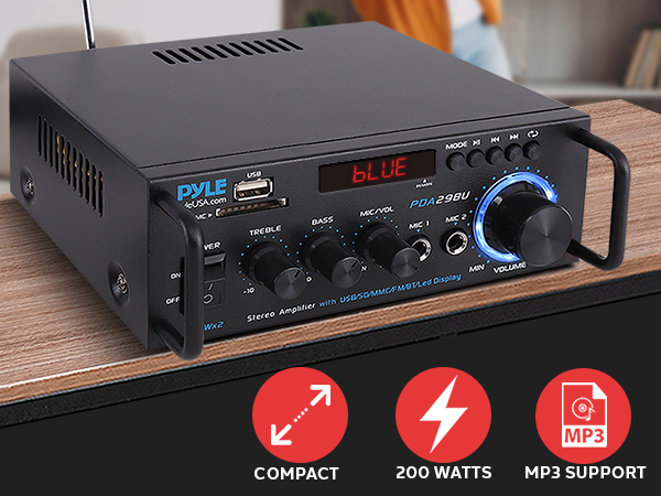 home stereo system components amplifier amp audio receiver bluetooth amplificador canales 