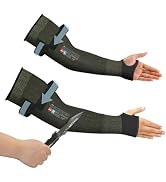 Schwer PRO-SKIN ANSI A9 Cut Resistant Arm Sleeves for Men &amp; Women, Puncture Resistant Arm Protect...