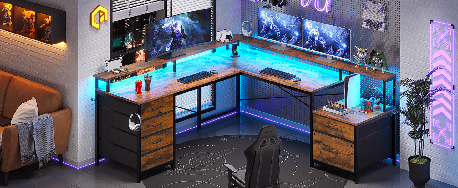 l shaped gaming desk