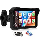 CAMECHO Portable Car Play Screen for Motorcycle, Wireless CarPlay &amp; Android Auto for Motorbike, 5...
