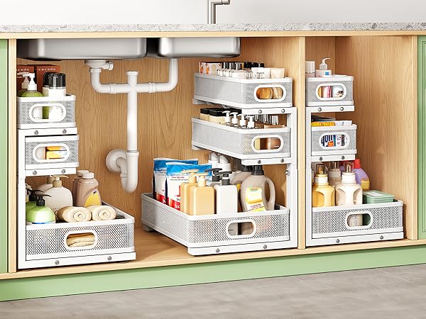 3-Tier Pull Out Under Sink Organizer